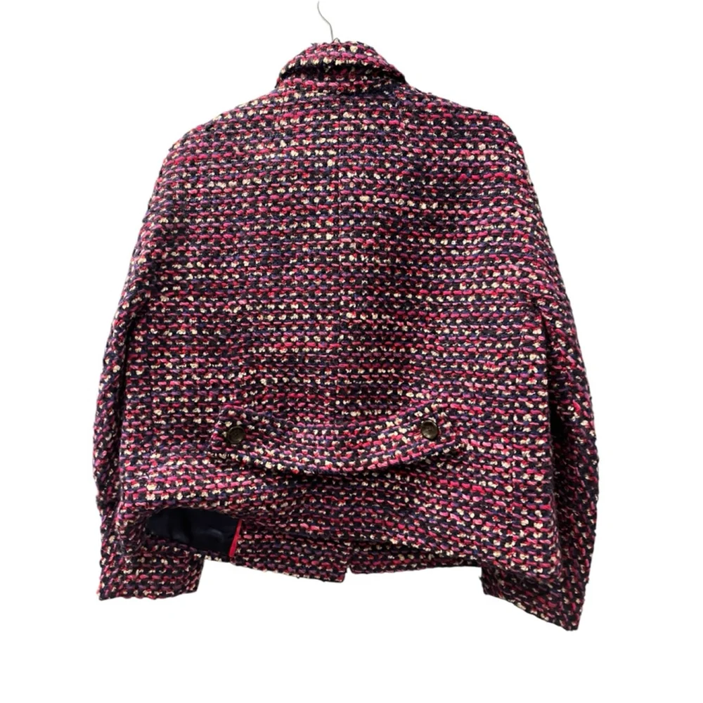 J. Crew Lady Jacket Italian Tweed Nello Gori Mill Blazer Size Medium Wool Mohair - Picture 8 of 10